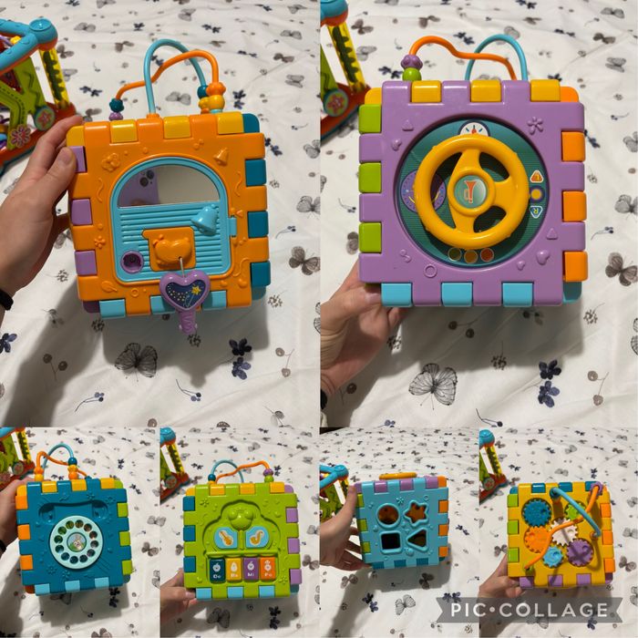 Играчки - куб, триъгълник и топка