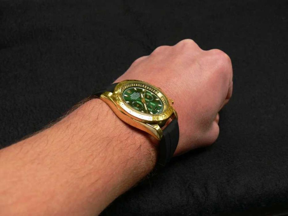 CEAS TIP R.O.L.E.X Daytona Gold&Green Silicone Edition NOU 2026 verde