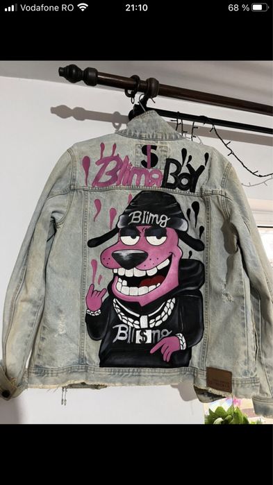 Jacheta Denim Pictata Manual