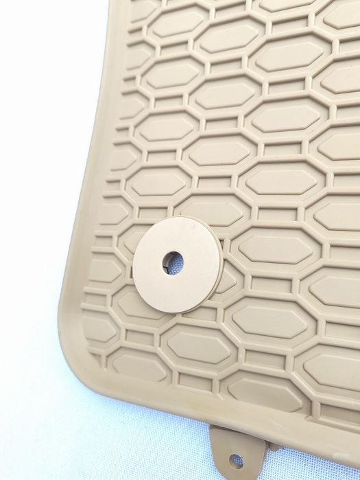 Covorașe cauciuc bej/crem Passat B8/Octavia 3/Audi A3 8V