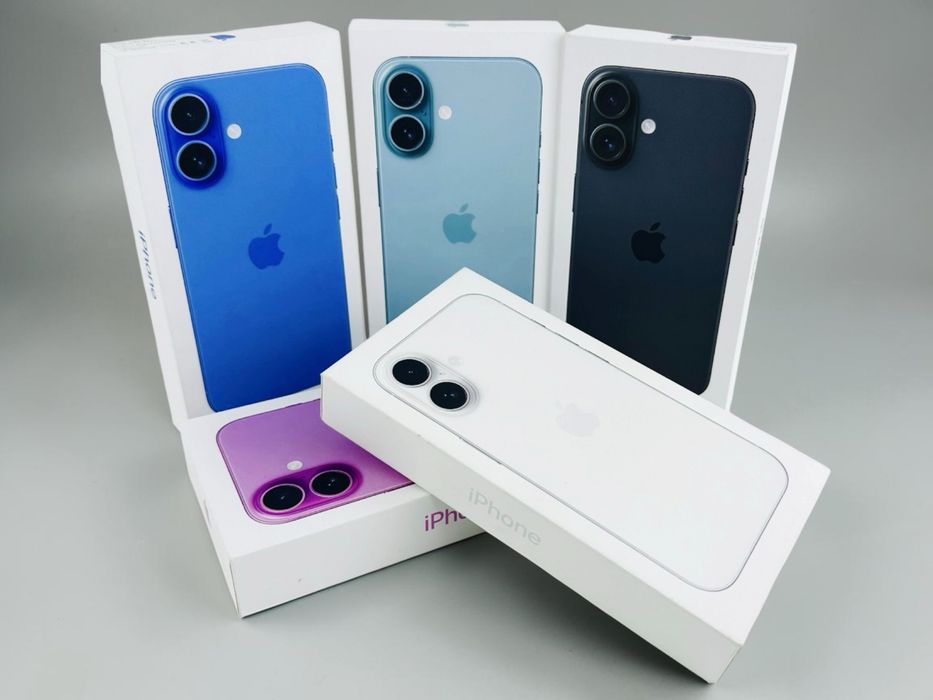 НОВ! Apple iPhone 16 128GB Ultramarine / Black / Teal / Pink / White