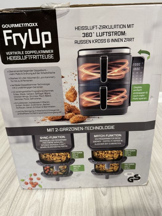 Вертикален двоен  Air Fryer 2800W 11L, к