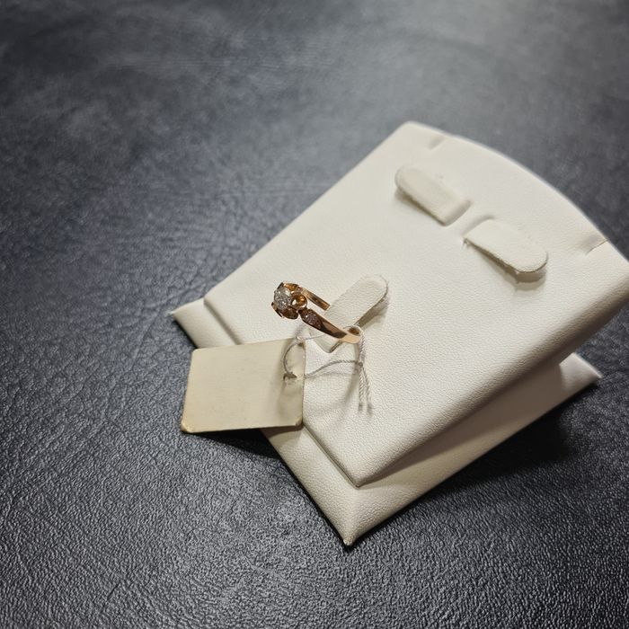 Кольцо Золотое Розочка с Бриллиантами