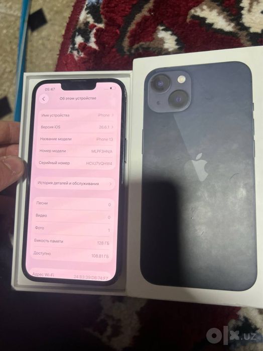 iPhone 13 128GB Midnight (Не вскрывался, оригинал)