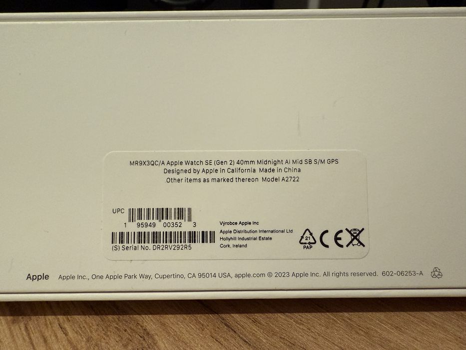 Apple Watch SE 2 Midnight 40 mm