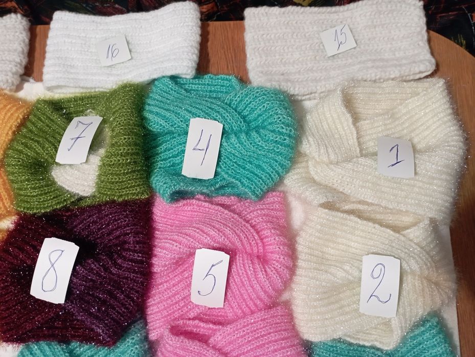 Ръчно плетени ленти за глава