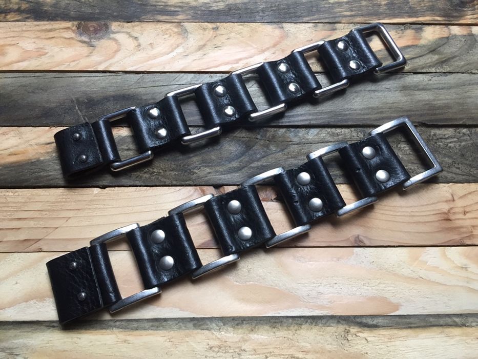 Brățară piele pentru bărbați cu ornamente: crom,punk,rock,gotic,Escape