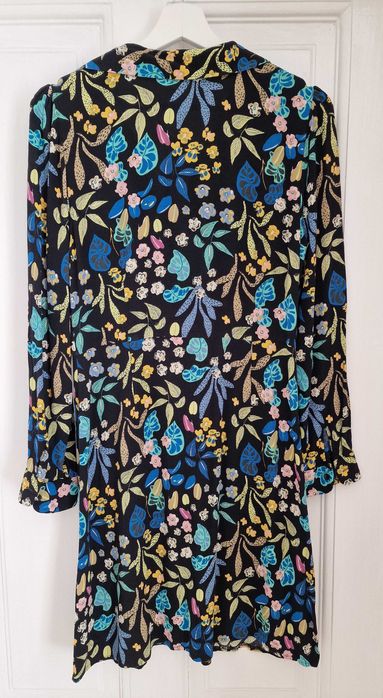 Rochie Koton florală, vaporoasă | elegantă & confortabilă | Marimea M