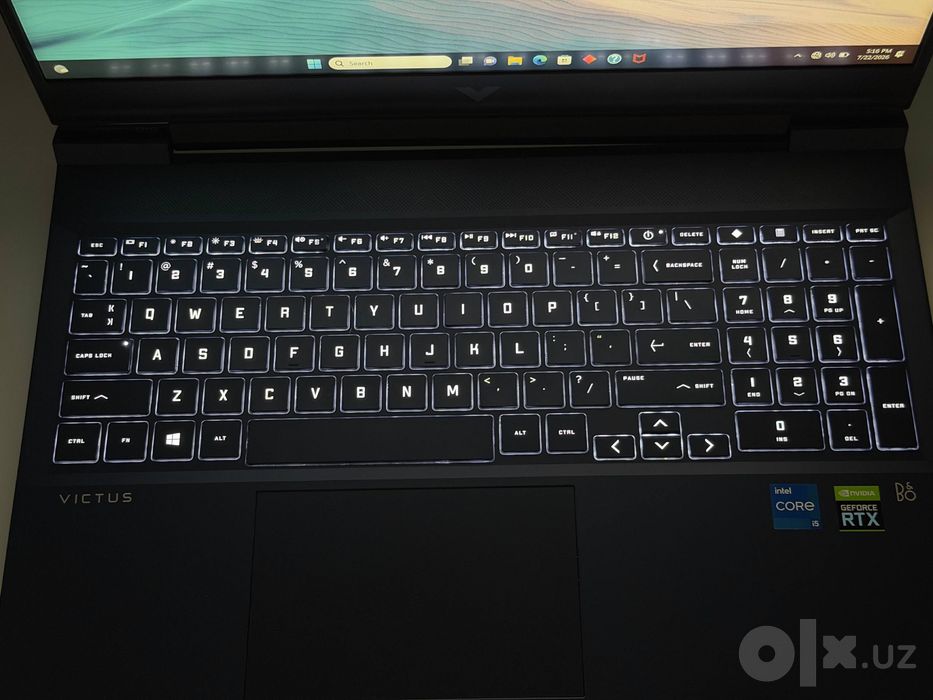 Срочно ! Hp Victus 2026 i5 13th RTX 6gb Oyin Dasturlash grafika it