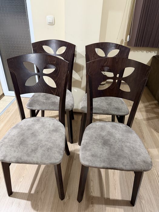 Трапезни столове, цвят Венге