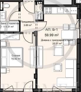 Реф. 2987 Двустаен с Двор / Остромила