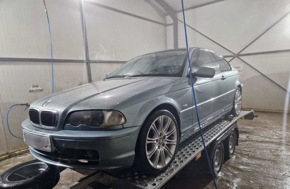 Dezmembrez bmw e46 coupe 318ci 320ci motor n42b20a interior piele recaro m jante r18 triple led punte grup cutie cardan volan bara faruri usa piese