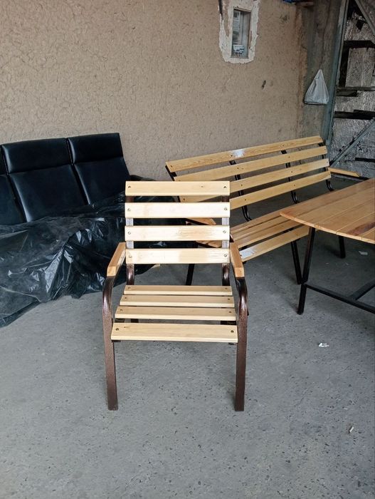 Дачник стол стуллар козсиз 10 кишилик 2 метр узунлиги бакувват