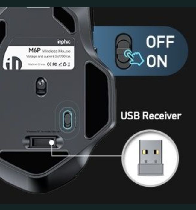 Mouse gaming reîncărcabil INPHIC M6P, sigilat