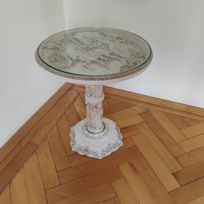 Măsuță cafea vintage , peisaj japonez