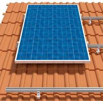 KIT Structura montaj 3 panouri solare fotovoltaice acoperis tigla