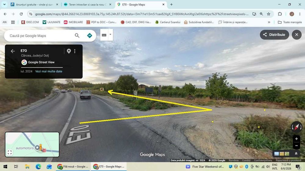 Vand teren intravilan,Crcea-Ford-Selgros-deschidere DE 70