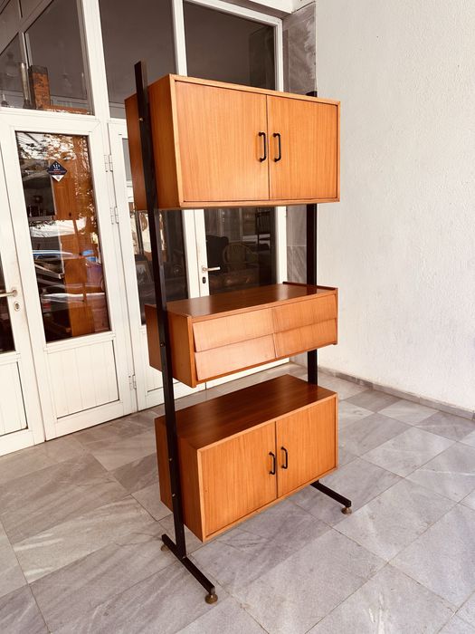 Италианска модулна винтидж етажерка/секция от 60-те