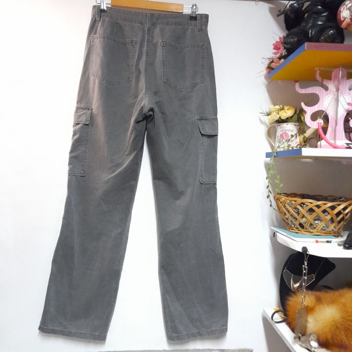 Pantaloni Cargo Gri STR (Stradivarius)  antracit Talie 42  Croială Dr