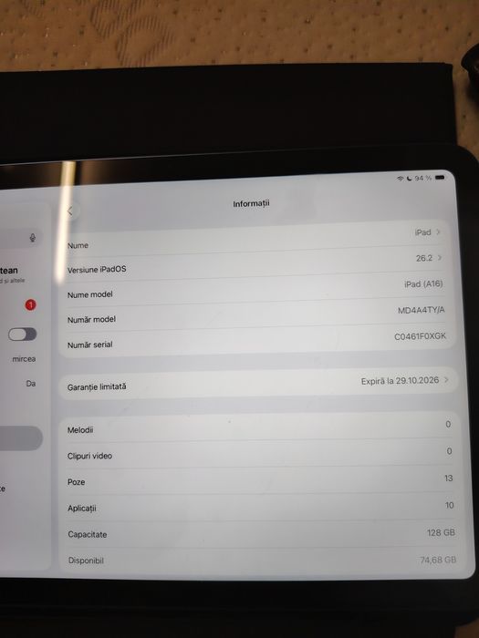 Vând Apple iPad 128 GB