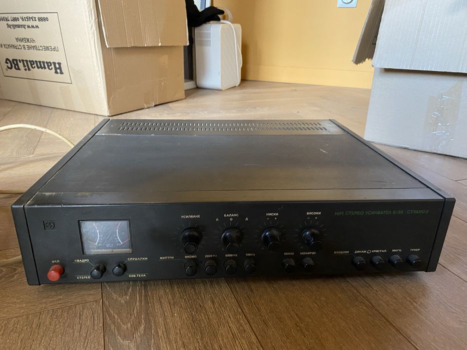 Български Hi-Fi комплект „Студио 2“ – Усилвател 2х35W и Грамофон Unitra G-602