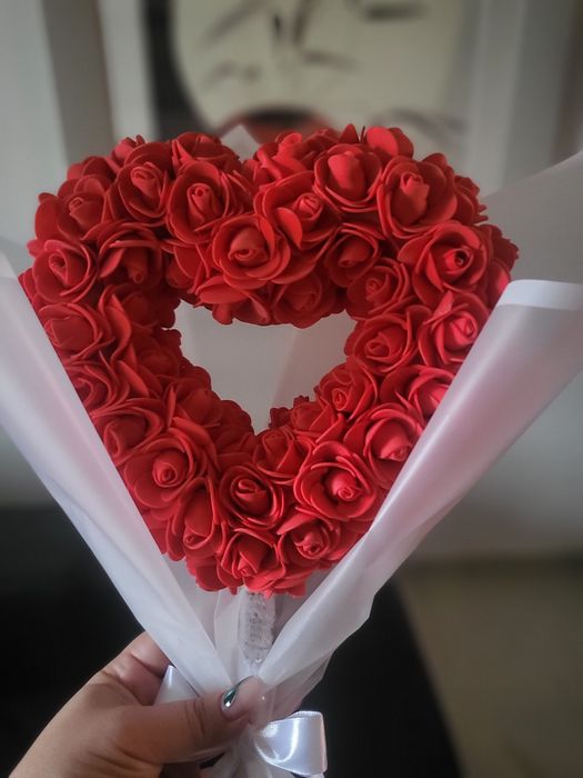 Buchet trandafiri 360°