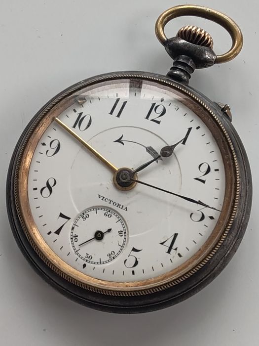 Ceas de buzunar Victoria cu Alarma 51 mm Funcționează Impecabil!