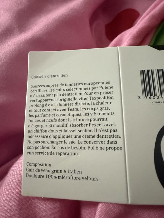 Geanta umar Polene, piele de vitel