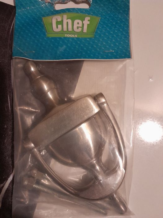 Bătător de ușa întrare crom satinat