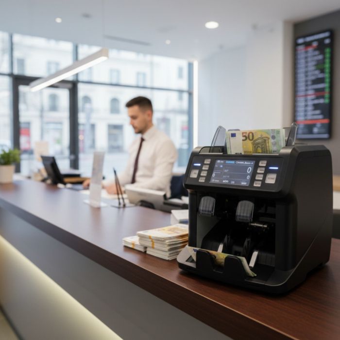 Многовалутна машина за броене на банкноти с детекция за фалшиви