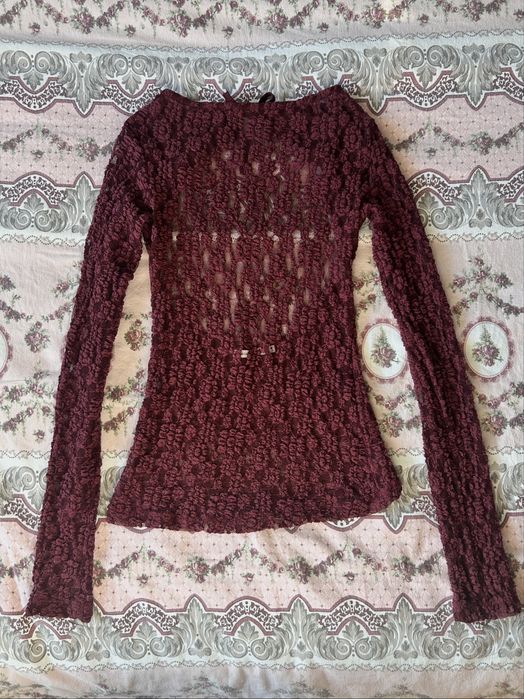 дантелена блуза pull and bear