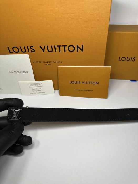 Louis Vuitton Brățară LV Neagră + Set Complet (Cutie, Săculeț, Pungă)