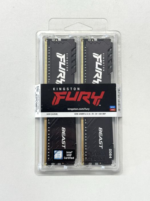 Memorie Ram Desktop 64GB DDR4 3200Mhz CL16 (2x32GB), Noi Sigilati!