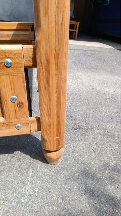 Pat lemn masiv esenta tare - 2 persoane