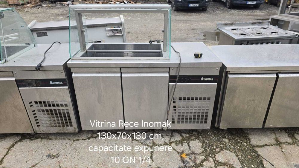 Linie autoservire Inomak second / Vitrina calda bain marie horeca