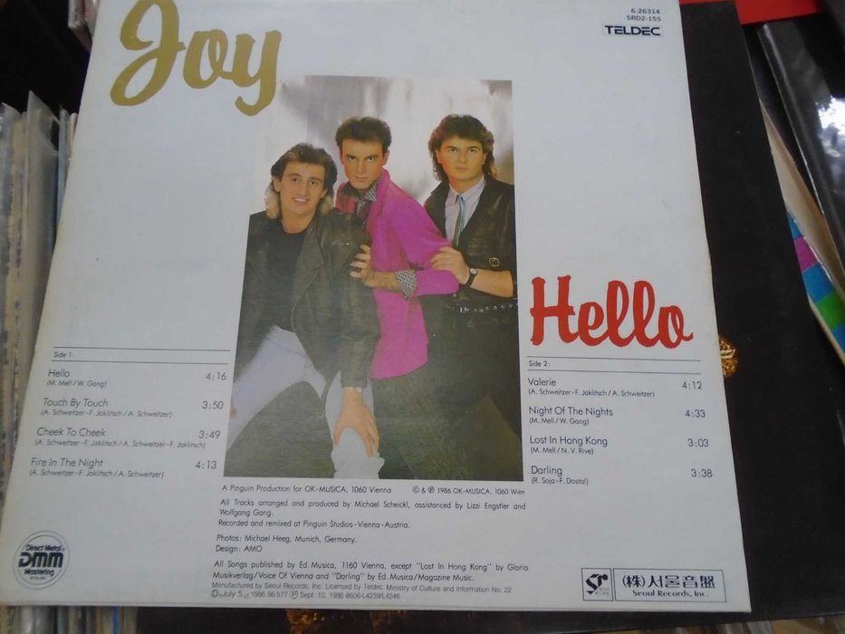 винил  пластинка  Joy (9) ‎– Hello