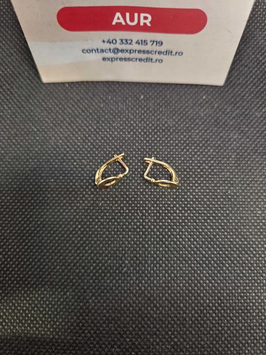 Cercei aur 14K 1.67g (49991 Ag11 Piata Nicolina) Garantie 2 ani!