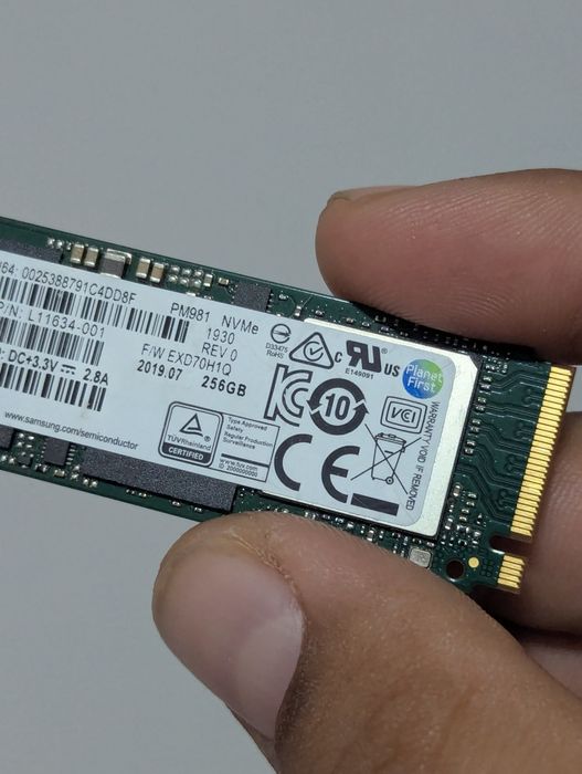 SSD m2 nvme samsung 256gb