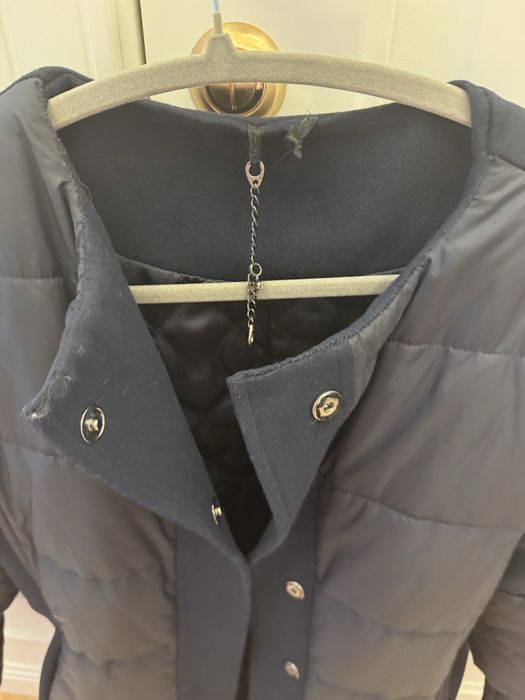 Пальто комбинированное