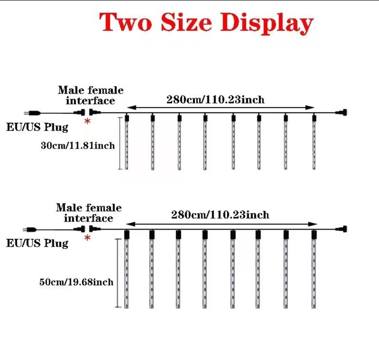 Намаление! Коледни LED висулки Цветни или Бели