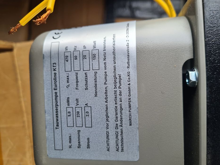 Pompa condens profesionala March Pumpen Euro-Line KT3