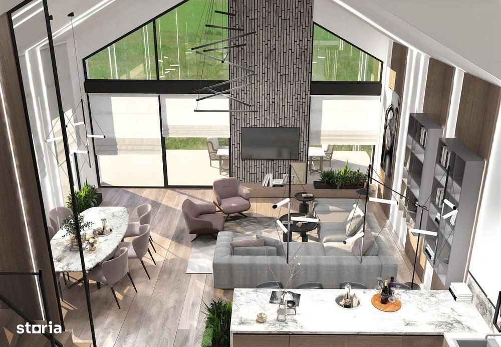 Casa stil scandinav teren 500mp, zona Dealul Lempes, Sanpetru