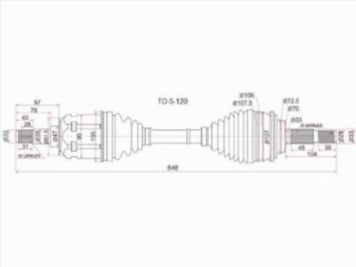 Привод в сборе  Toyota 4runner