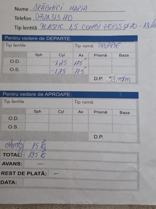 Vând ochelari sport fete cu ramă din GRILAMID  Made in Italy