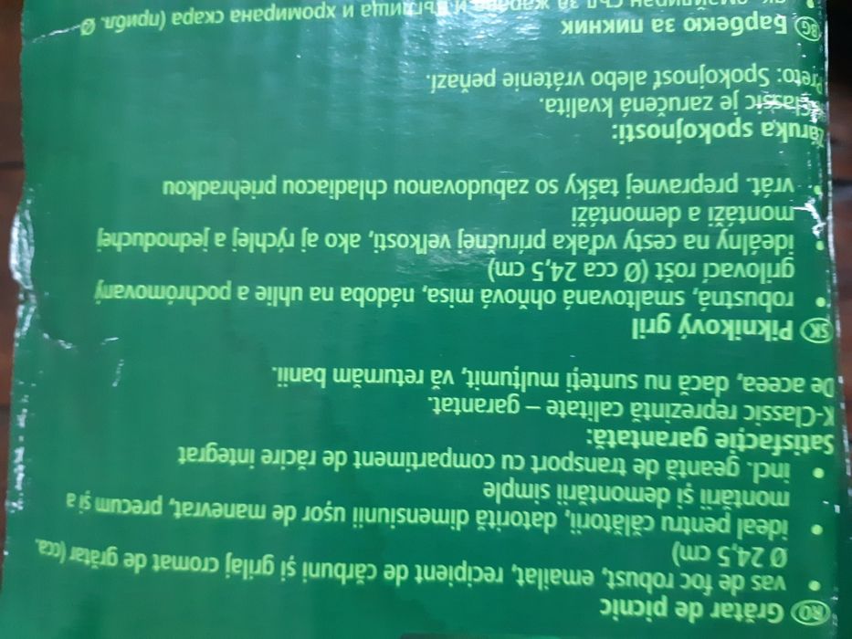 Set grill picnic + geantă izotermă. NEFOLOSIT in cutia originala