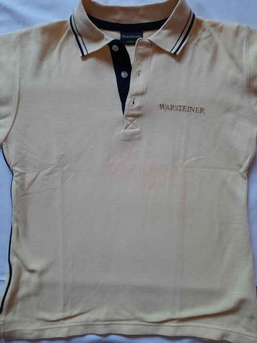 Tricou damă/polo,galben-pai WARSTTEINER,mărime M-L, nou