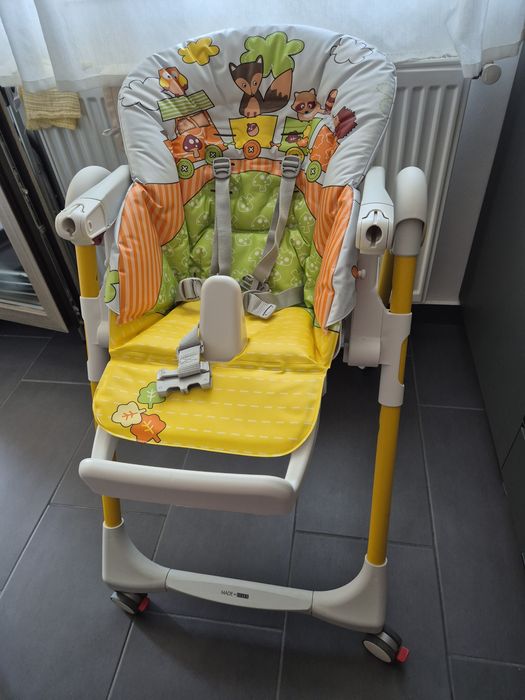 Scaun de masa Peg Perego Prima Pappa Zero Follow Me, Multicolor