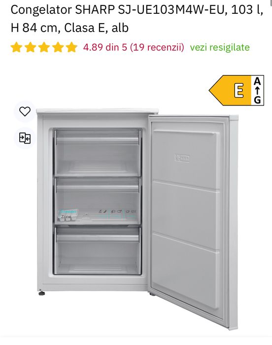 Congelator SHARP Clasa E