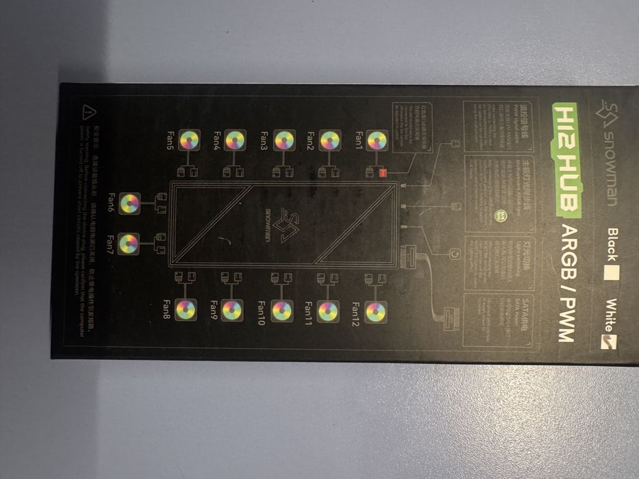 Продам новый ARGB Hub контролер Snowman White 12