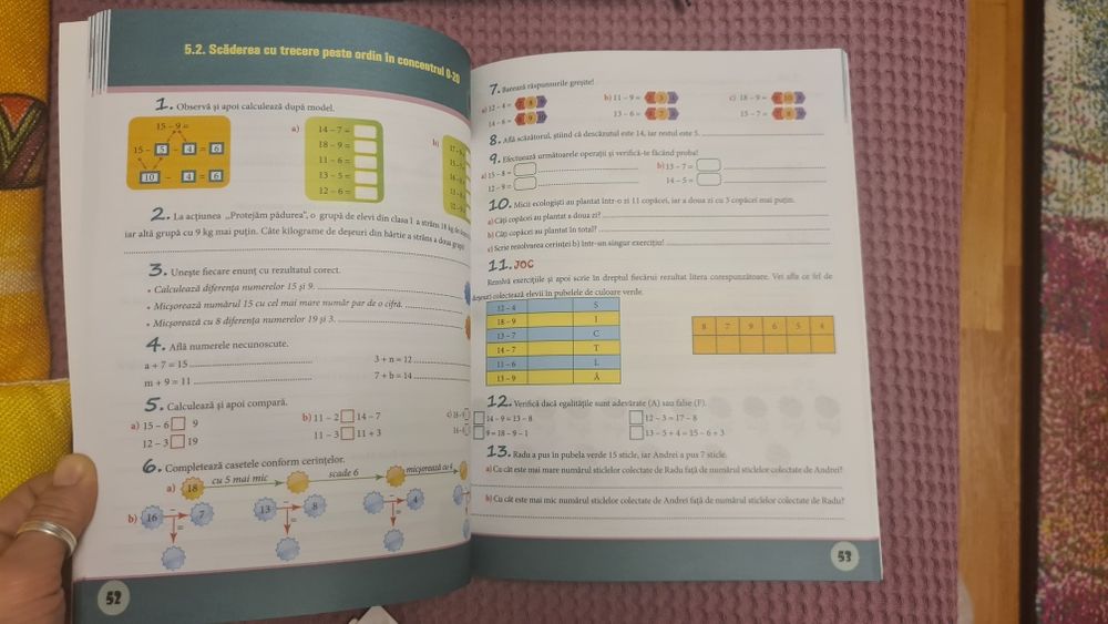 Culegere exerciții și probleme Matematica clasa I